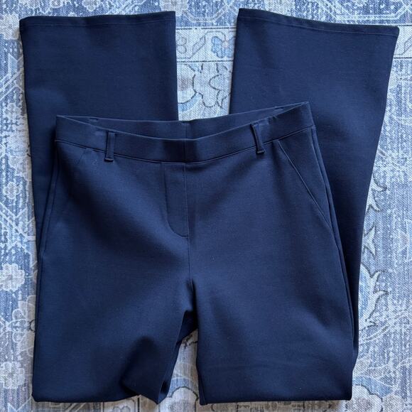 Quince Ultra-Stretch Ponte Bootcut Pants – Navy, Petite M, 29" Inseam (NWOT) - Picture 2 of 6